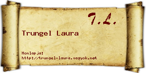 Trungel Laura névjegykártya